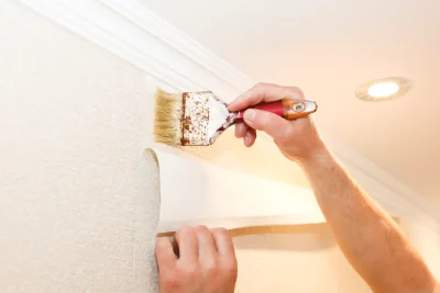Pose de papier peint à la Tagnière — revêtements muraux et toiles de verre